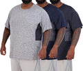 Real Essentials Big & Tall 3-Pack Tech Stretch T-Shirts - Moisture