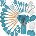 Silicone Cooking Utensils Set 43Pcs - Complete Non-Stick Kitchen Set