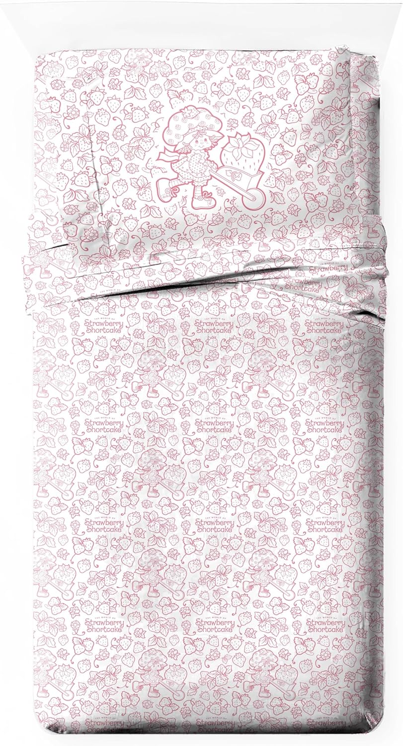 Strawberry Shortcake Kids Sheet Set - Ultra-Soft Bedding