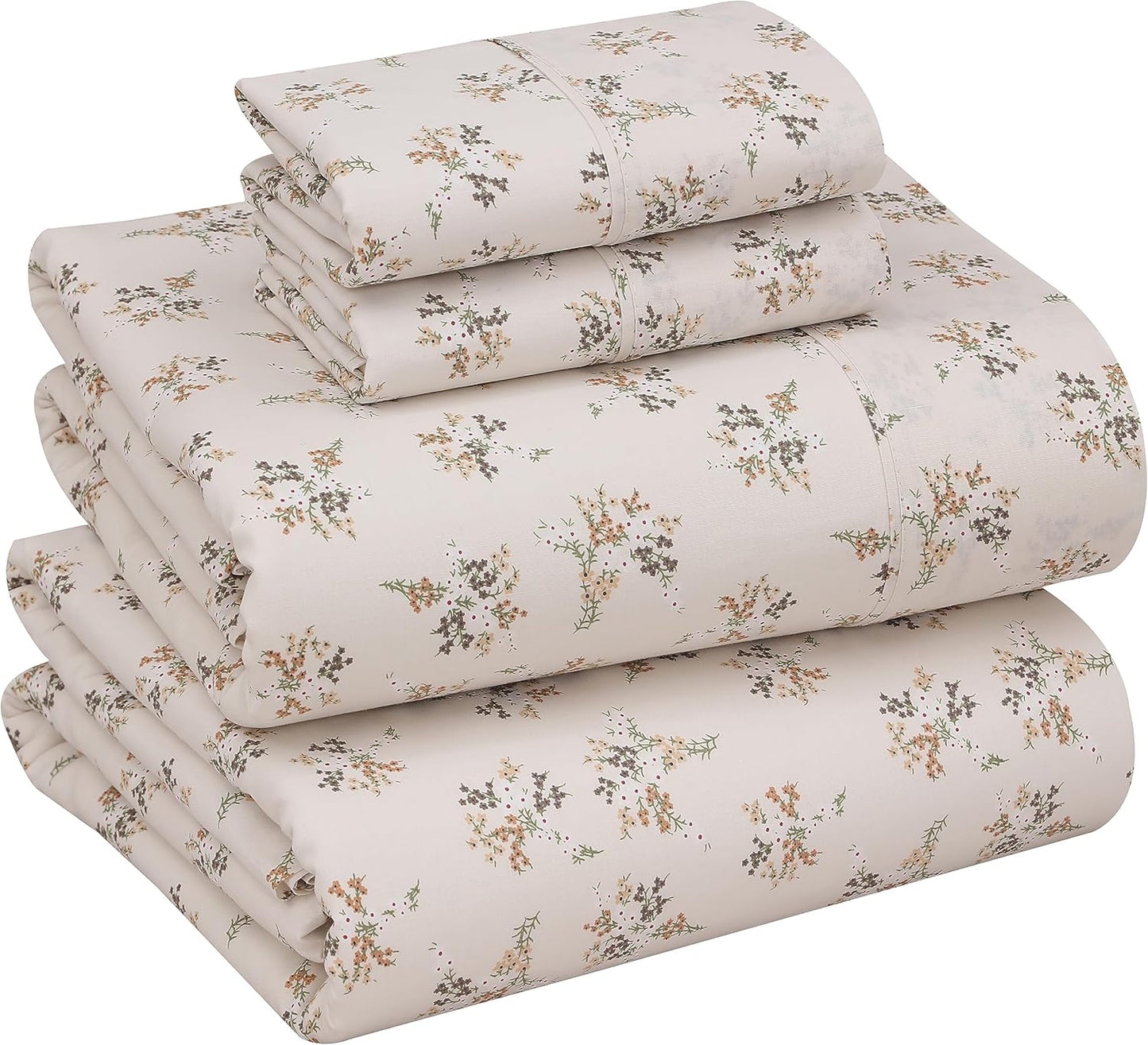 RUVANTI 100% Cotton Full Size Bed Sheets Set for Ultimate Comfort