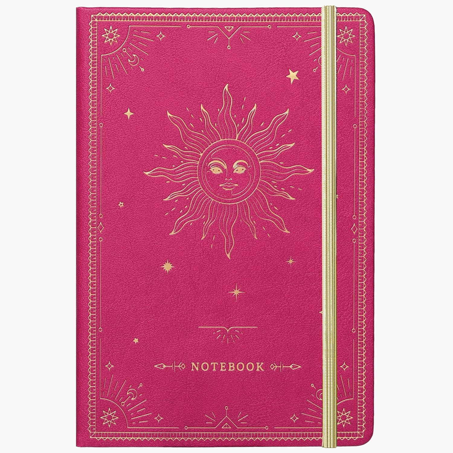 Premium Ruled Notebook with Pocket & Dividers - Red