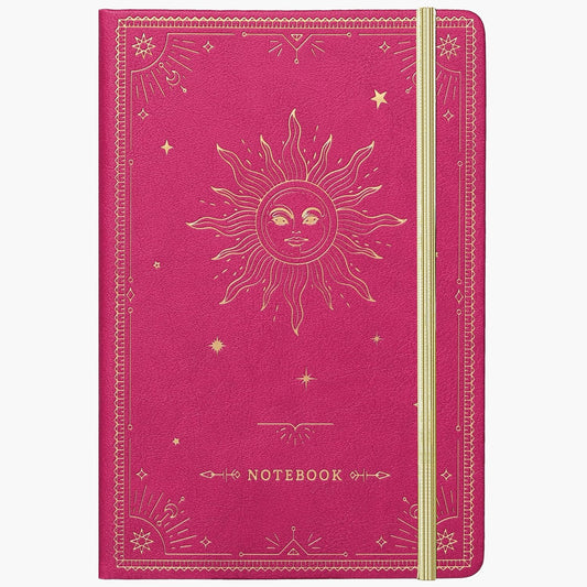Premium Ruled Notebook with Pocket & Dividers - Red