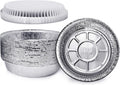 Premium 7-Inch Round Foil Pans with Dome Lids (360 Pack)
