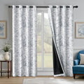 Beauoop Floral Room Darkening Curtains for Bedroom and Living Room