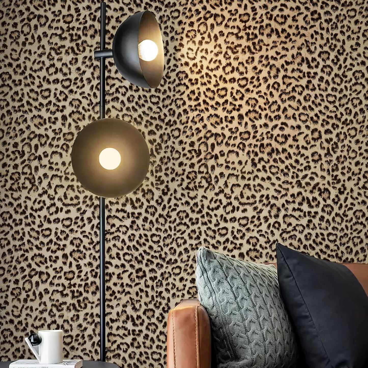 Leopard Print Peel and Stick Wallpaper for Unique Home Decor
