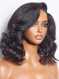 Light Yaki 12 in Loose Wave Bob Wig - Natural Neck Length
