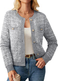 GRACE KARIN Womens Open Front Button Down Cardigan Sweater - Versatile