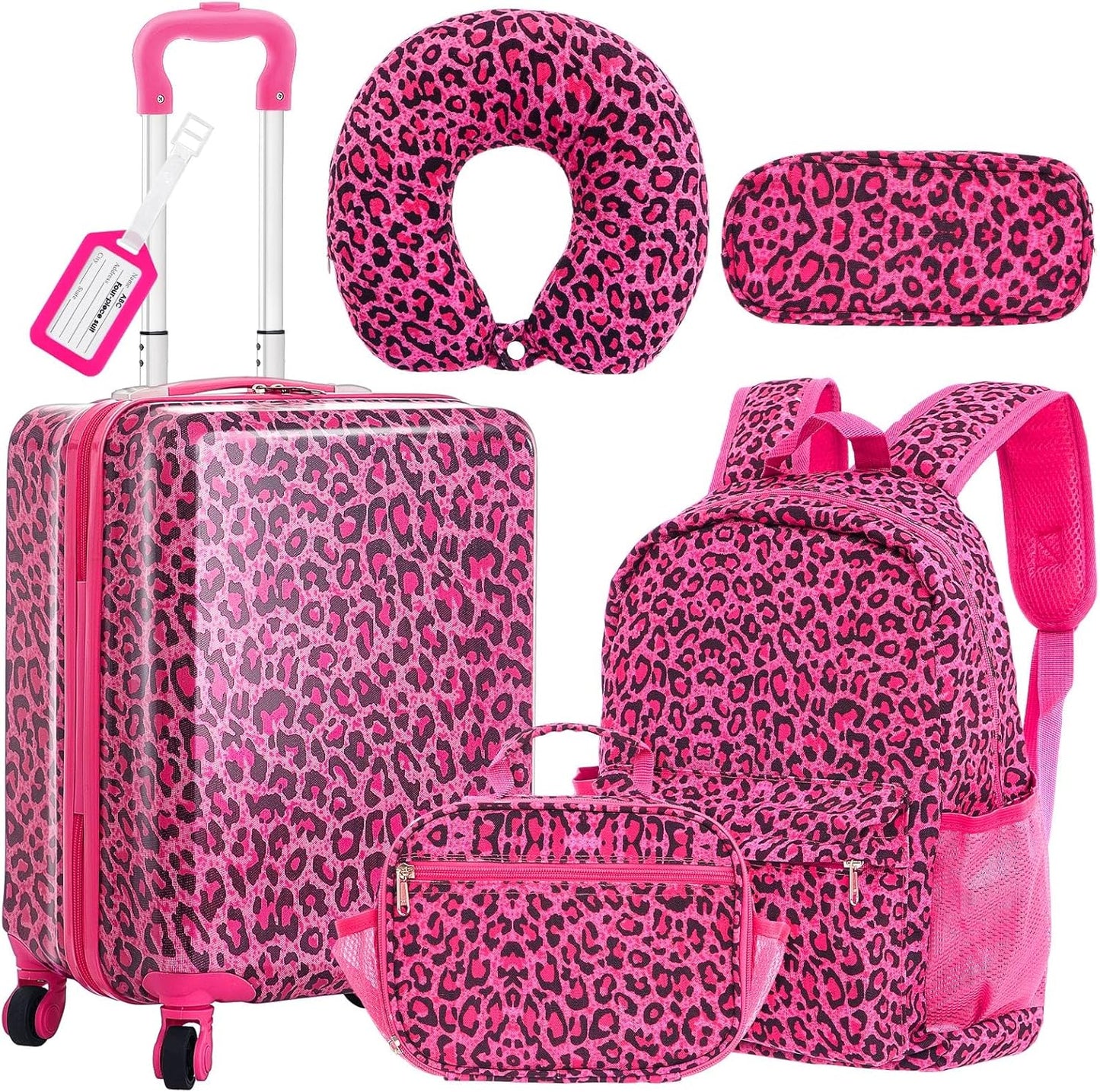 Redbaker 6 Pcs Kids Luggage Set for Stylish Travel Adventures