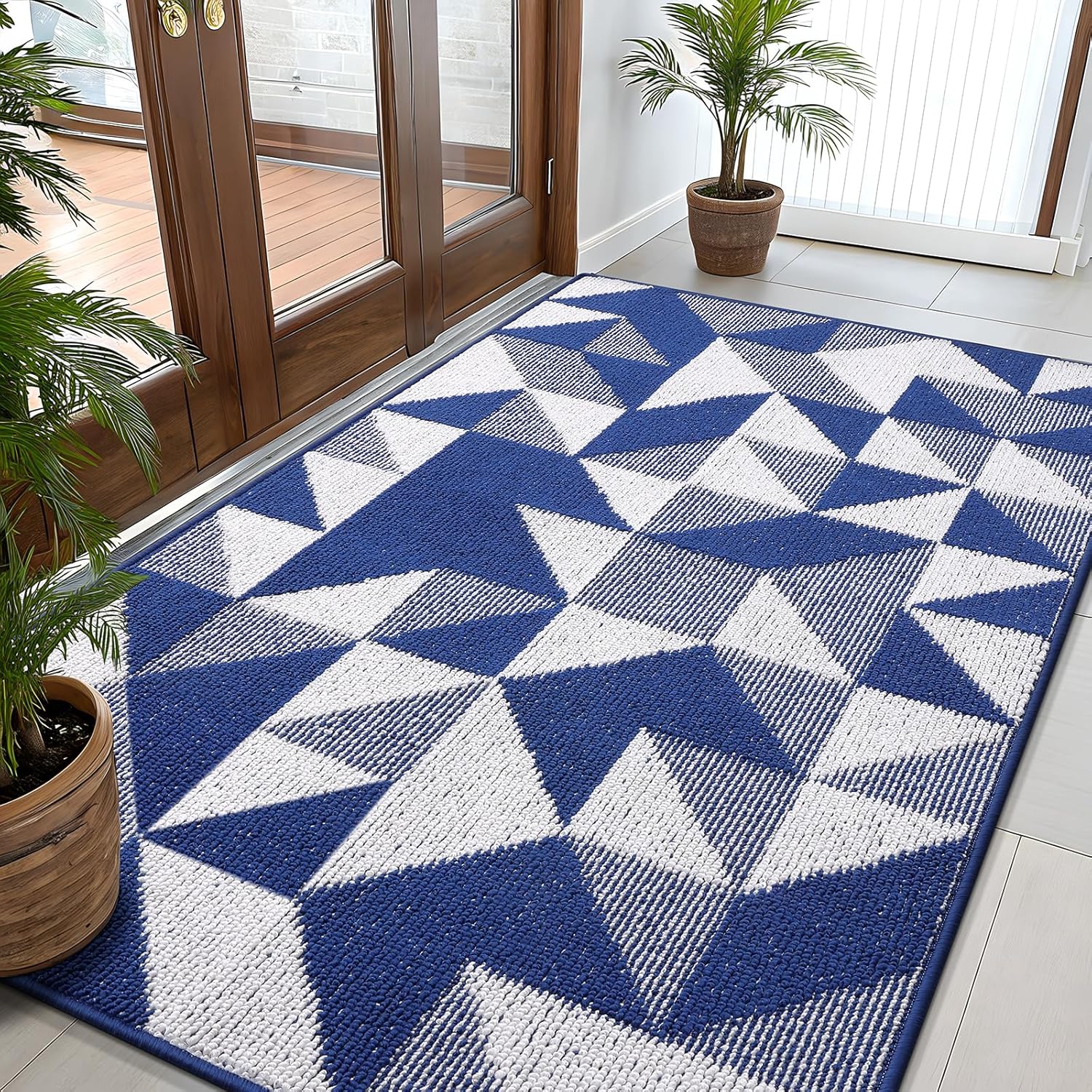OLANLY Large Indoor Door Mat Washable 59x35 for Entryway