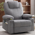 Swivel Rocker Recliner Chair with Heat and Massage - Oversized Comfort