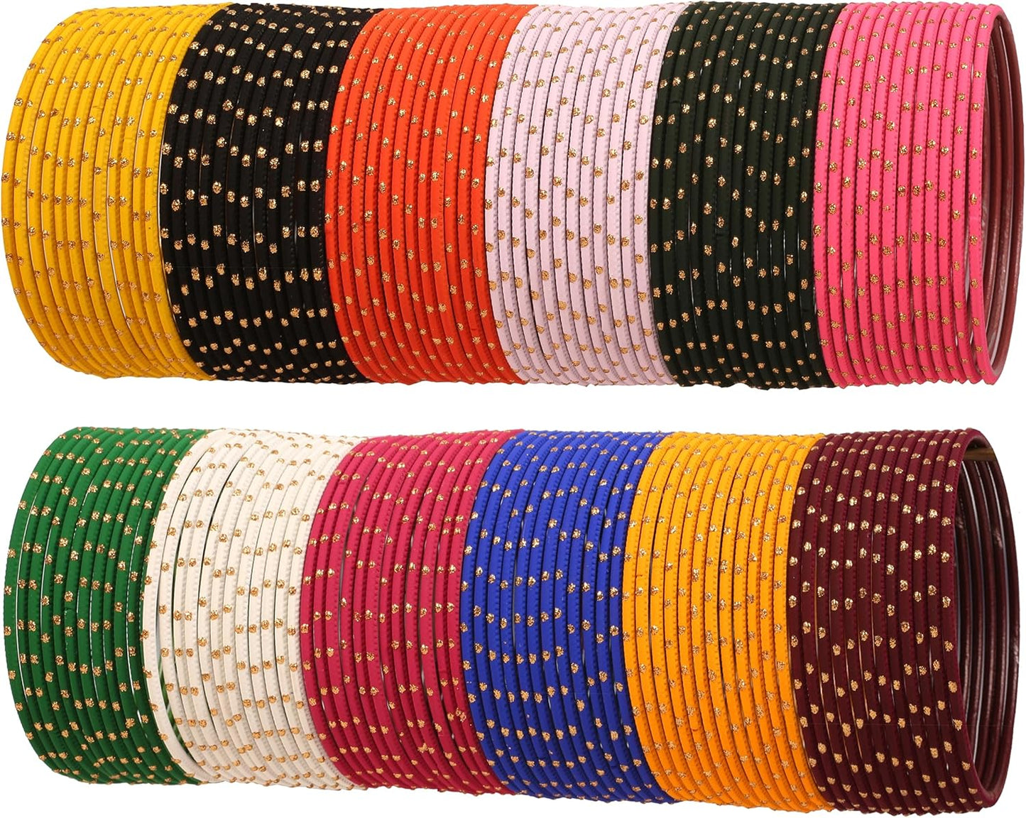 Touchstone Colorful Bangle Set of 144 for Women - Vibrant Churiyan