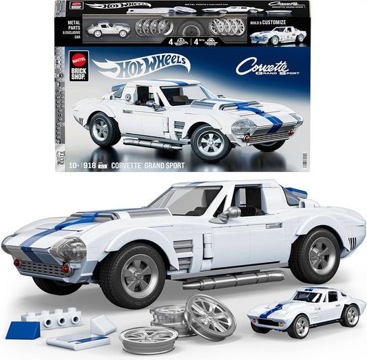 Hot Wheels Elite Series Building Set: Corvette Grand Sport 918 Pieces