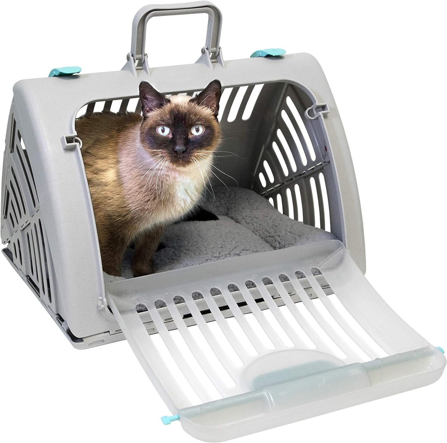 SportPet Designs Foldable Travel Cat Carrier with Waterproof Bed