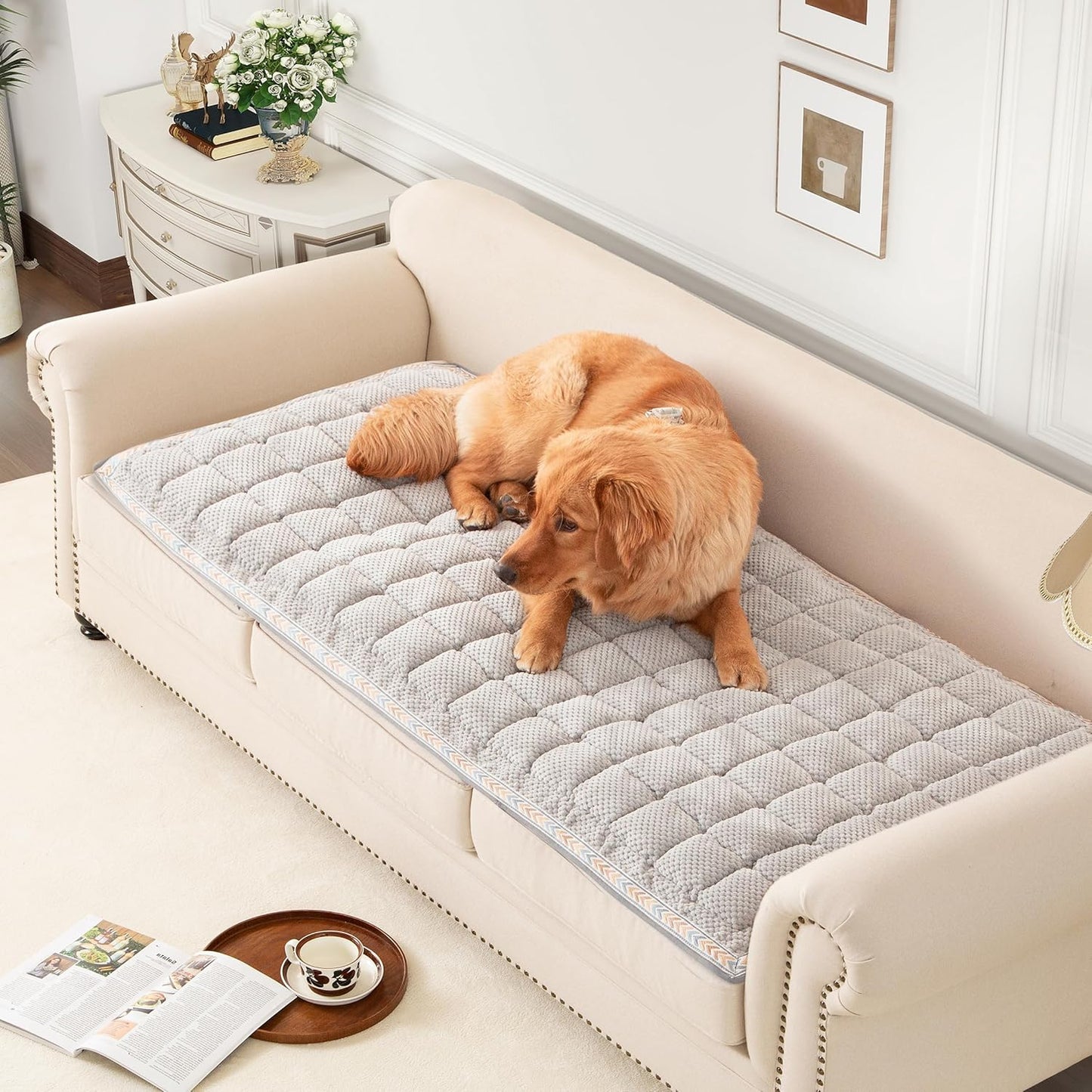 Washable Dog Couch Cover for Sectional and L/U Shape Furniture