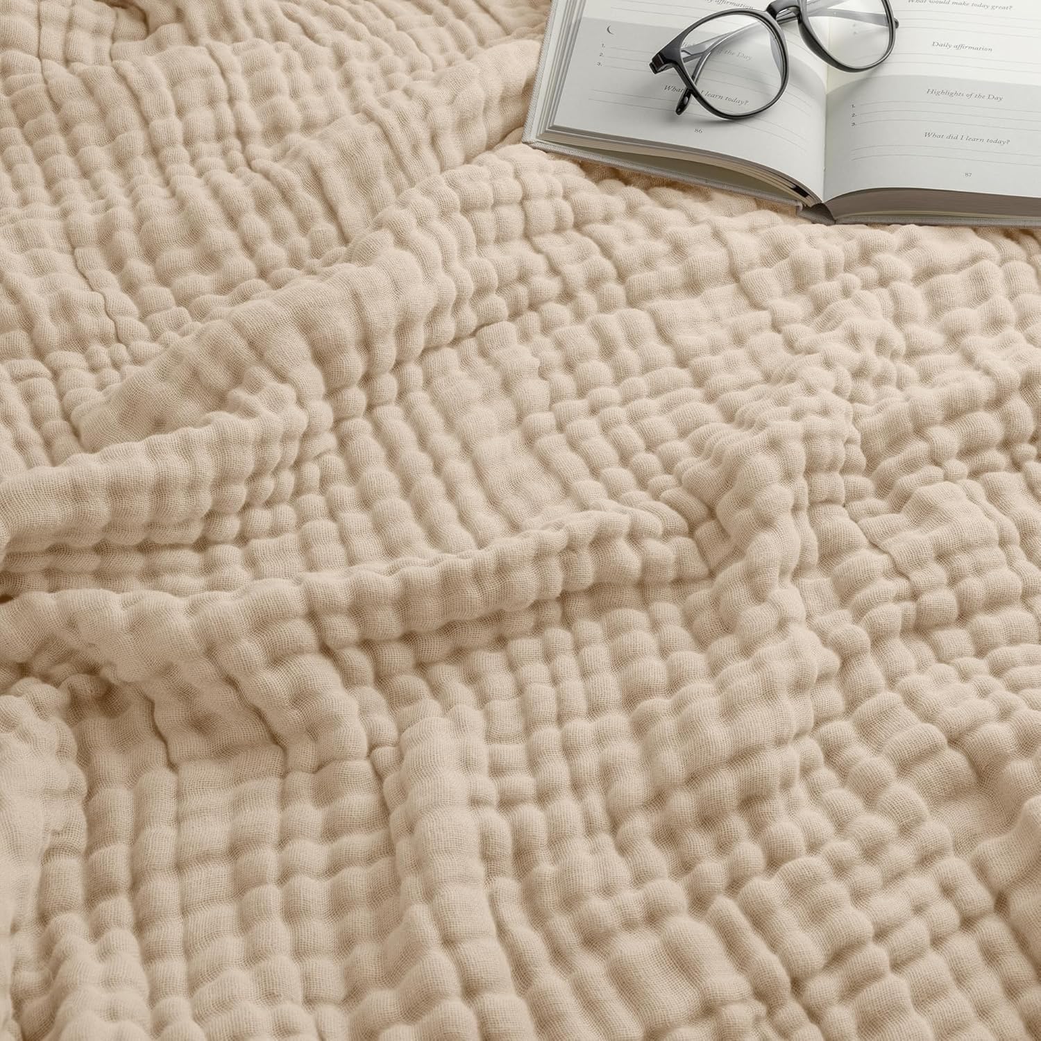 Comfy Cubs Muslin Blanket for Adults King - Soft & Breathable