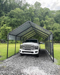 Heavy Duty 13ftx26ftx11ft Metal Carport for All-Weather Protection