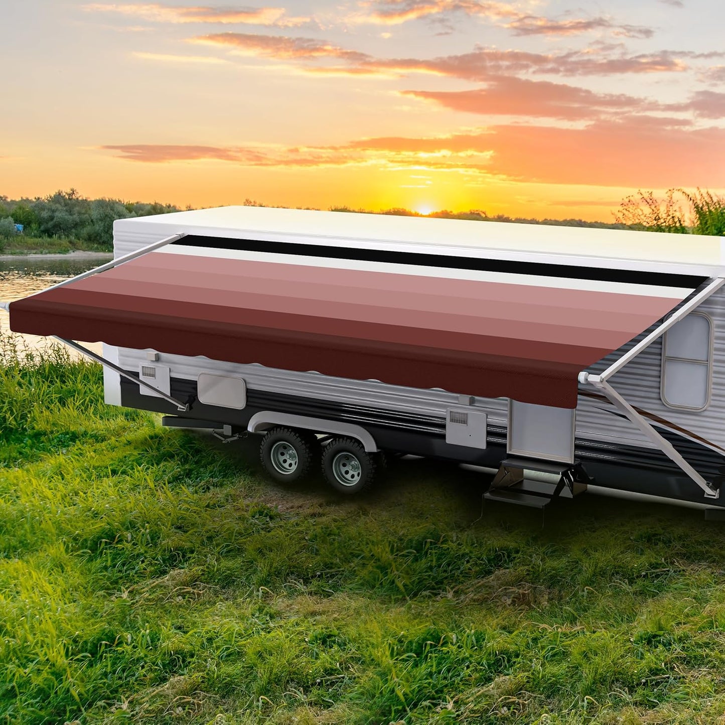 RV Awning Fabric Replacement by ShadePro - Heavy Duty Vinyl