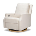Crewe Electric Power Recliner Swivel Nursery Chair - Cream