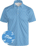 Mens Golf Polo Shirts for Men Short Sleeve Polo Shirts - Funny Golf