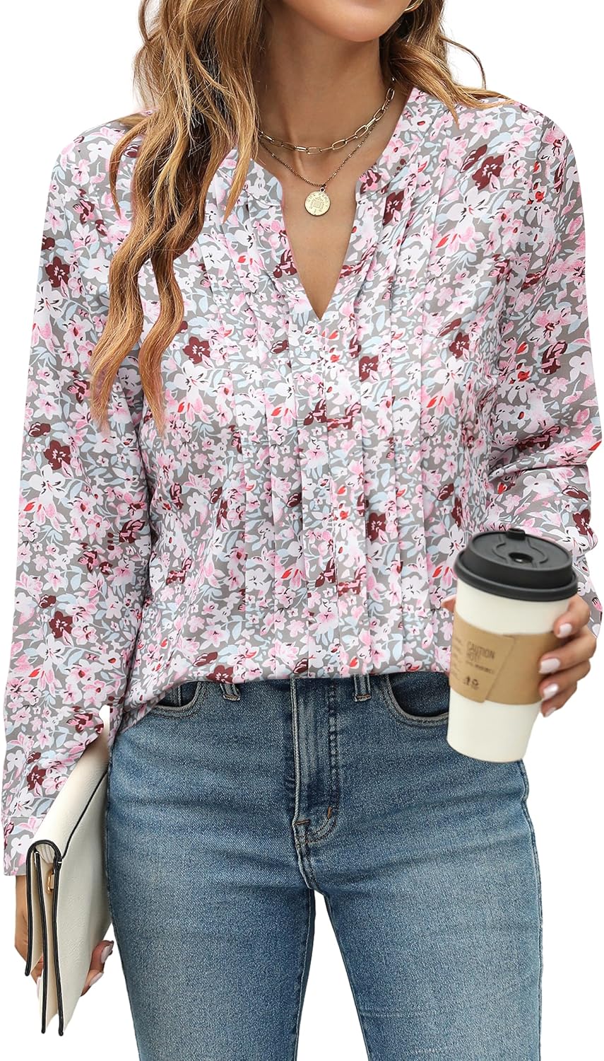 Blooming Jelly Women's Dressy Casual Blouses for Work & Play