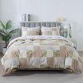 HoneiLife Duvet Dover Queen Size Cotton Comforter Cover - Natural