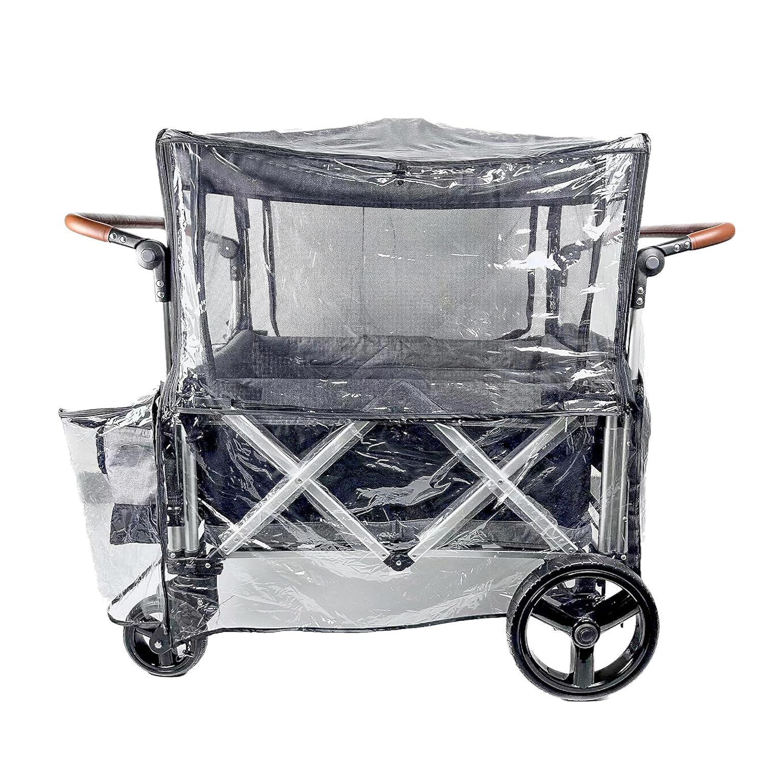 Big Size Rain Cover for Stroller with Mosquito Net Features