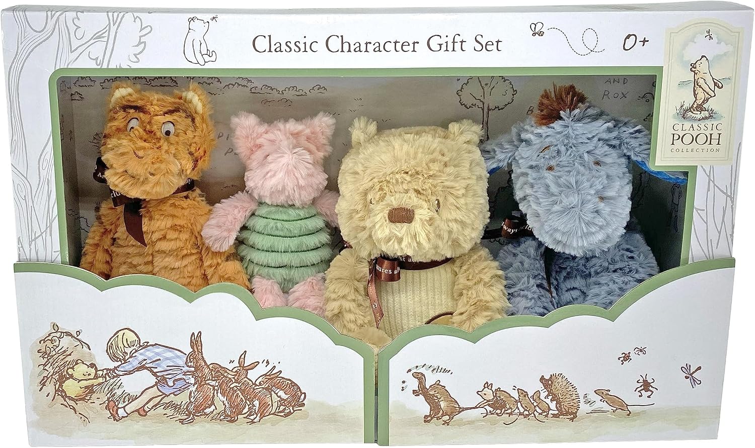 Winnie the Pooh Stuffed Animal Set for Kids - 4 Piece Plush Set
