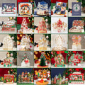 3D Christmas Cards 25Pcs Set - Handmade Pop Up Holiday Cards
