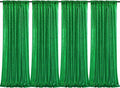 Green Sequin Backdrops 4 Panels 2ftx8ft - Shiny Party Curtains