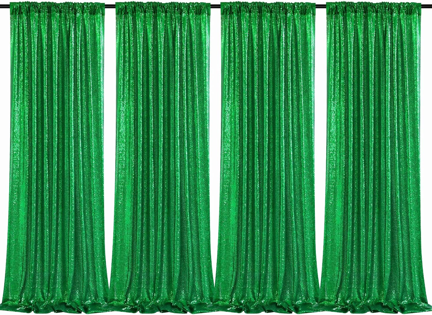 B-COOL Green Sequin Backdrops for Stunning Party Decorations