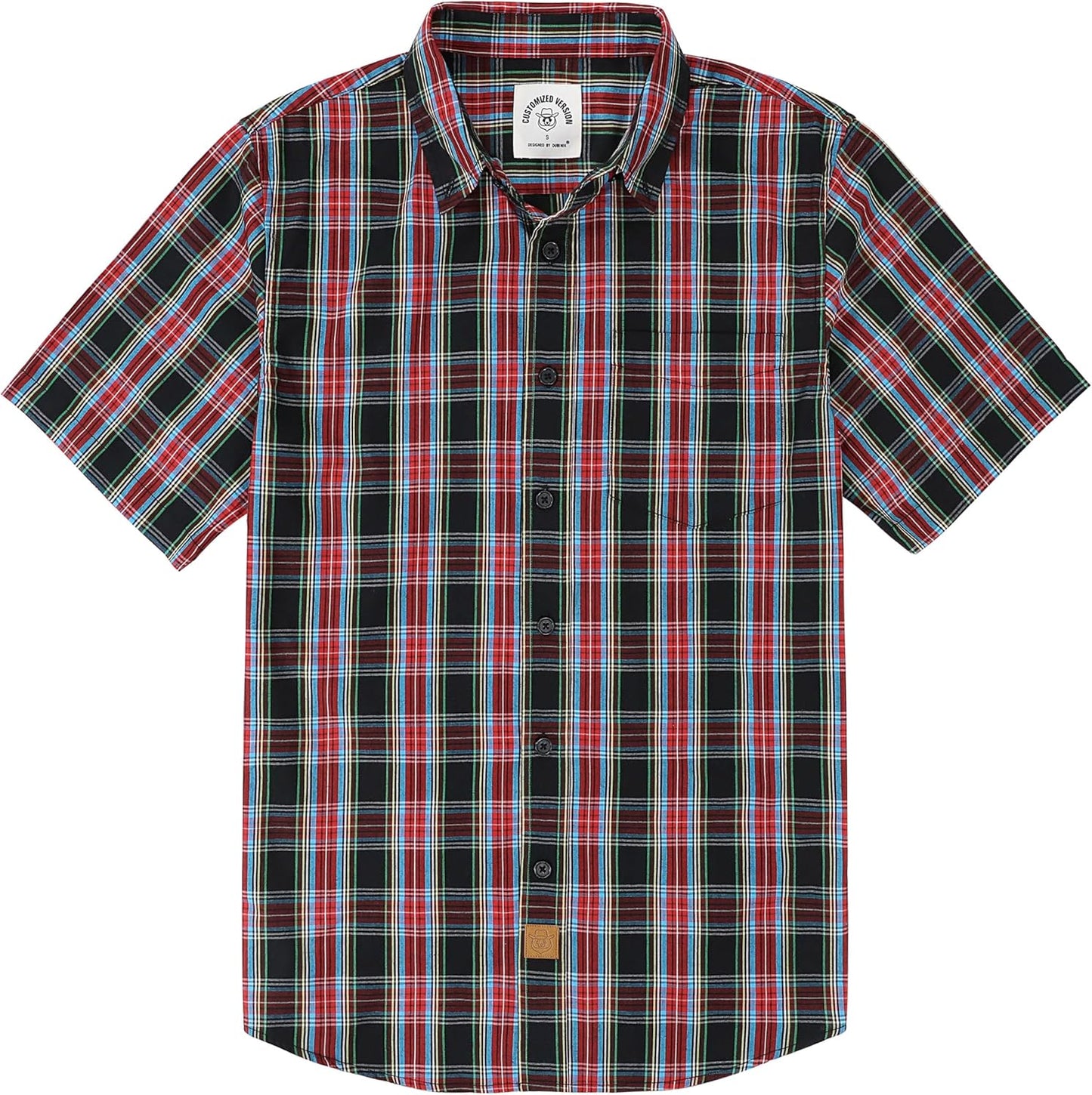 Dubinik Mens Short Sleeve Button Down Shirts for Summer Style