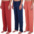 Womens Ultra-Soft Comfy Pajama Lounge Pants 3 Pack - Cozy Fit Jewelry
