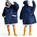 Bedsure Blanket Hoodie Wearable Blanket for Adults & Kids - Cozy
