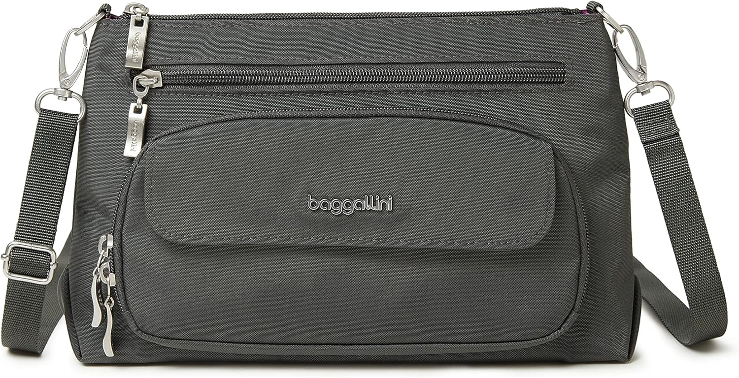 Baggallini Original Everyday Crossbody Bag for Women RFID Safe