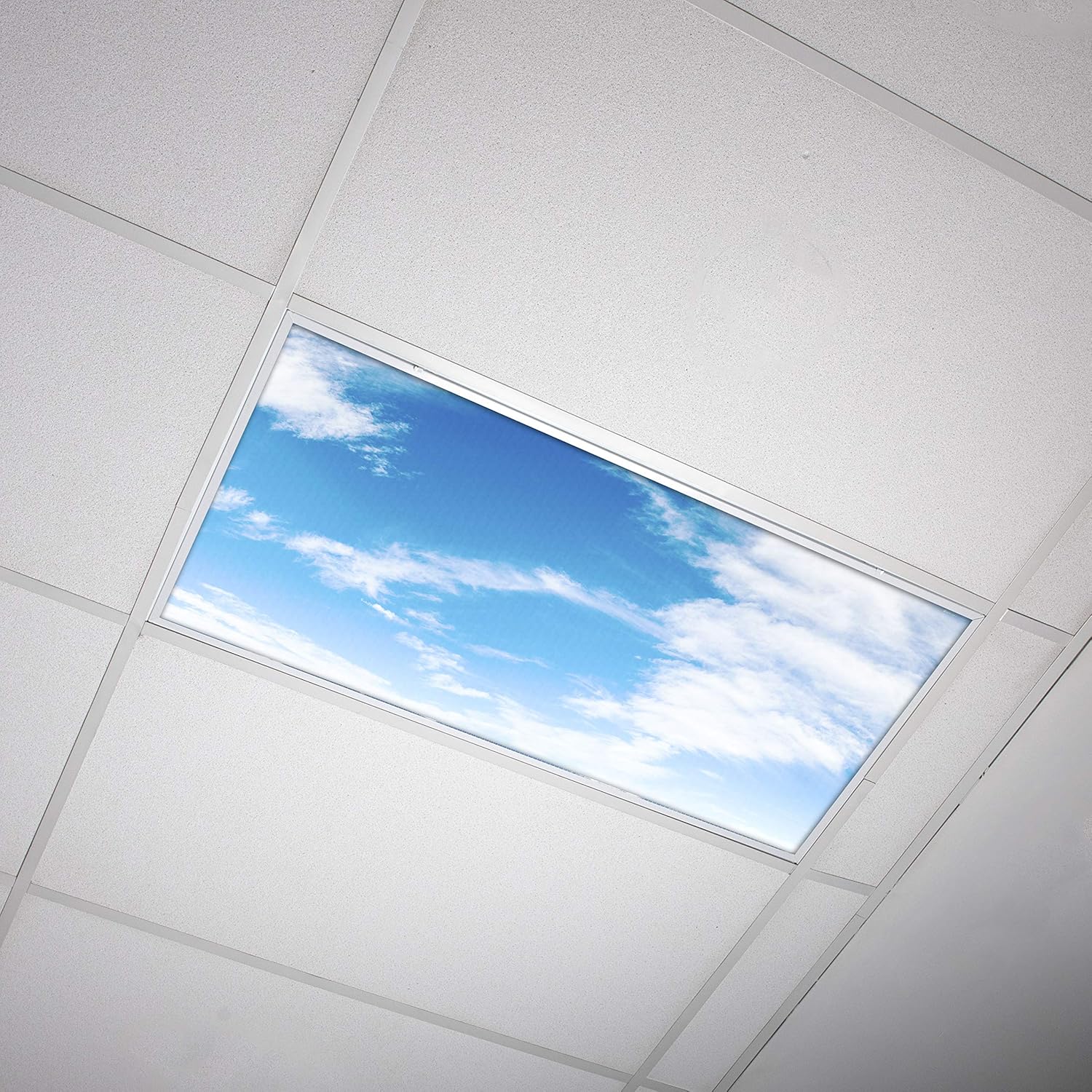 Fluorescent Light Cover for Classroom Ceiling Lights Clouds