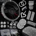Bling Car Accessories Set for Women - 30 Pcs Stylish Kit