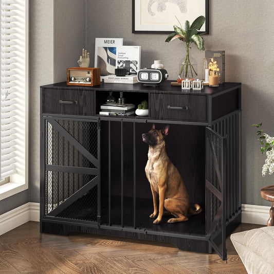44in Large Dog Crate Furniture for Stylish Indoor Living