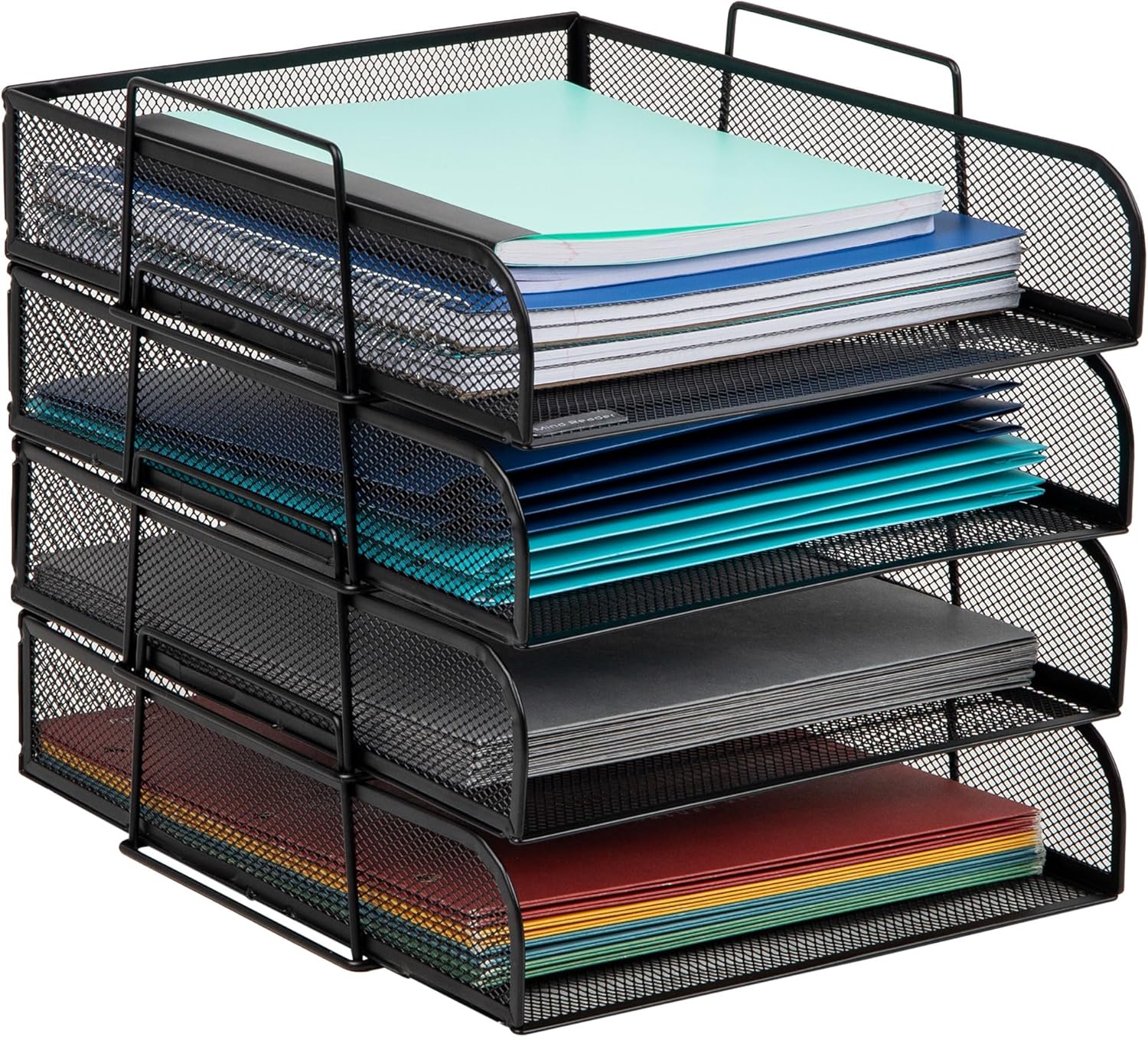 Mind Reader Stackable Paper Tray for Organized Office Storage