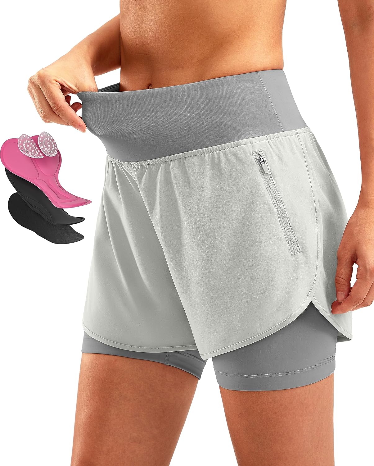 Bikewa Women's Mountain Bike Shorts with 4D Padding for Comfort
