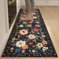 DUKINO 2x6 Runner Rug for Hallway - Soft Washable Low Pile Floral