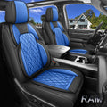 Black & Blue Faux Leather Seat Covers for RAM 1500-3500 - Full Set
