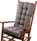 18 in Jumbo Rocking Chair Cushions with Ties for Comfort