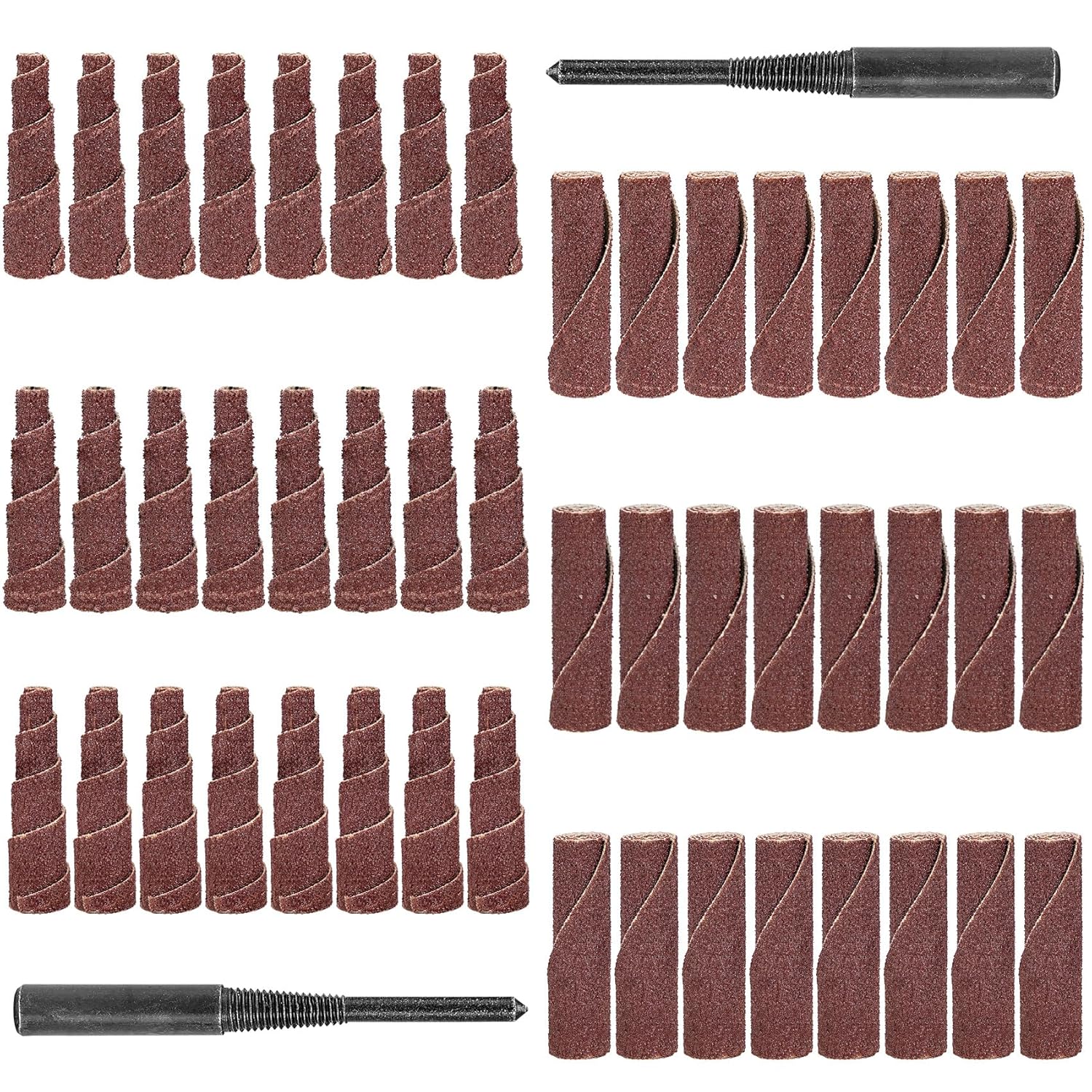 50Pcs 2 Inch Sand Paper Rolls for Die Grinder and Rotary Tools