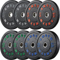 Crumb Bumper Plates 190lb Set - Quiet, High-Bounce Home Gym Plates