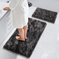 Yimobra Bathroom Rug Set 2 Piece - Luxury Shaggy Bath Mats