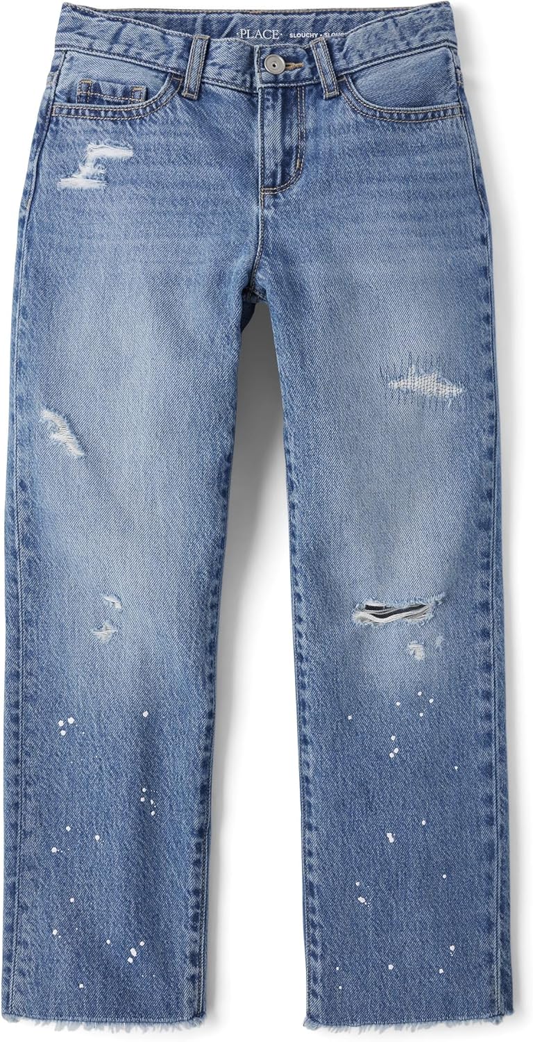 The Children's Place Girls Wide Leg Jeans for Stylish Comfort