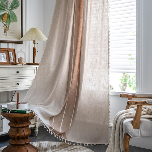 Sutuo Home Boho Curtains 102in for Bedroom and Dining Room