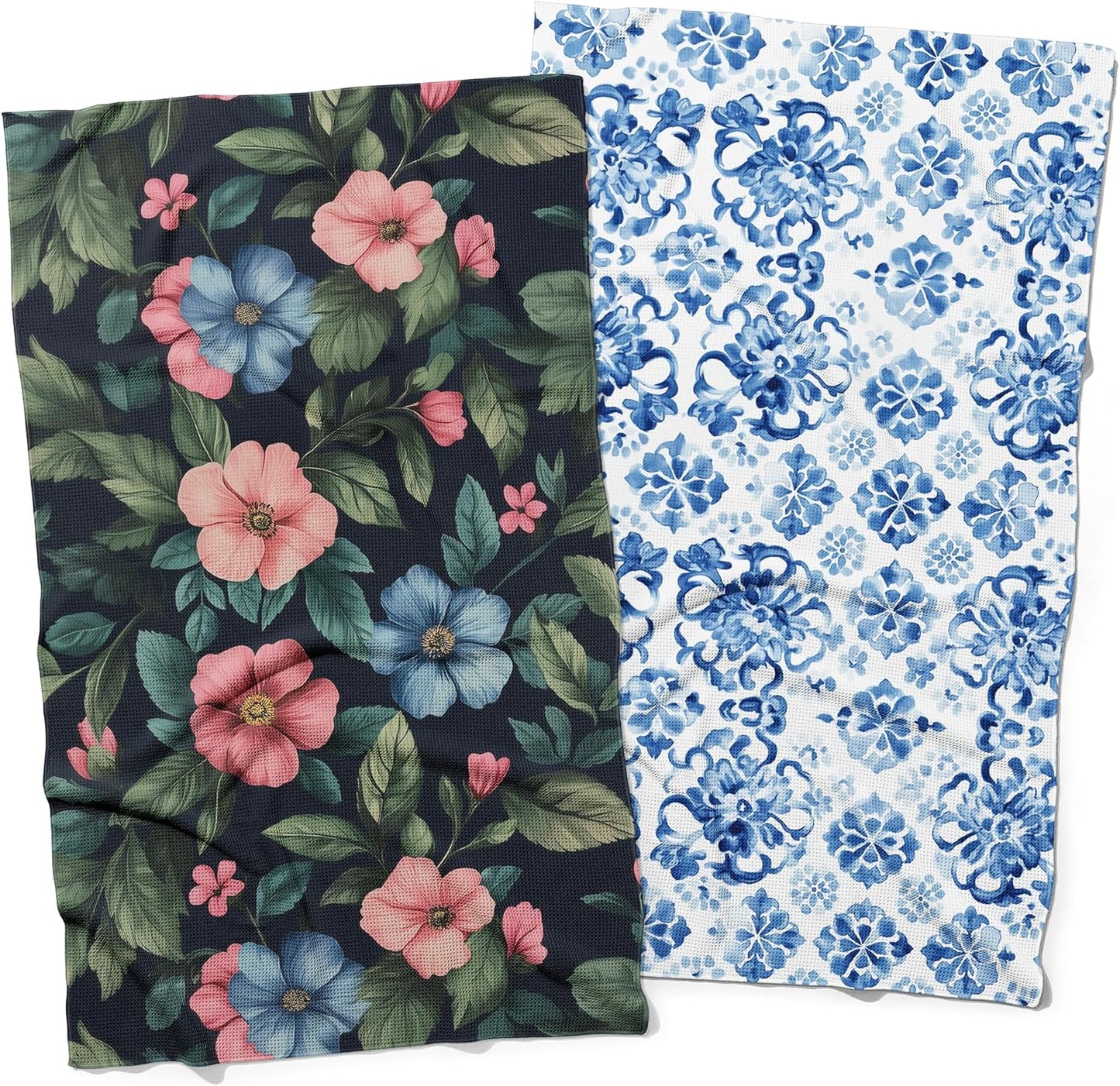 Fast Drying Microfiber Towels - Elegant & Absorbent Set of 2