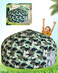 Camo Dino Inflatable Tent for Kids - Sets Up in Seconds