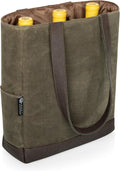 Legacy 3-Bottle Insulated Wine Tote Bag - Rugged Canvas Wine Carrier